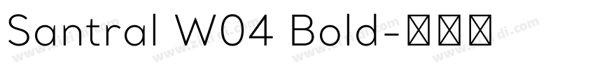 Santral W04 Bold字体转换